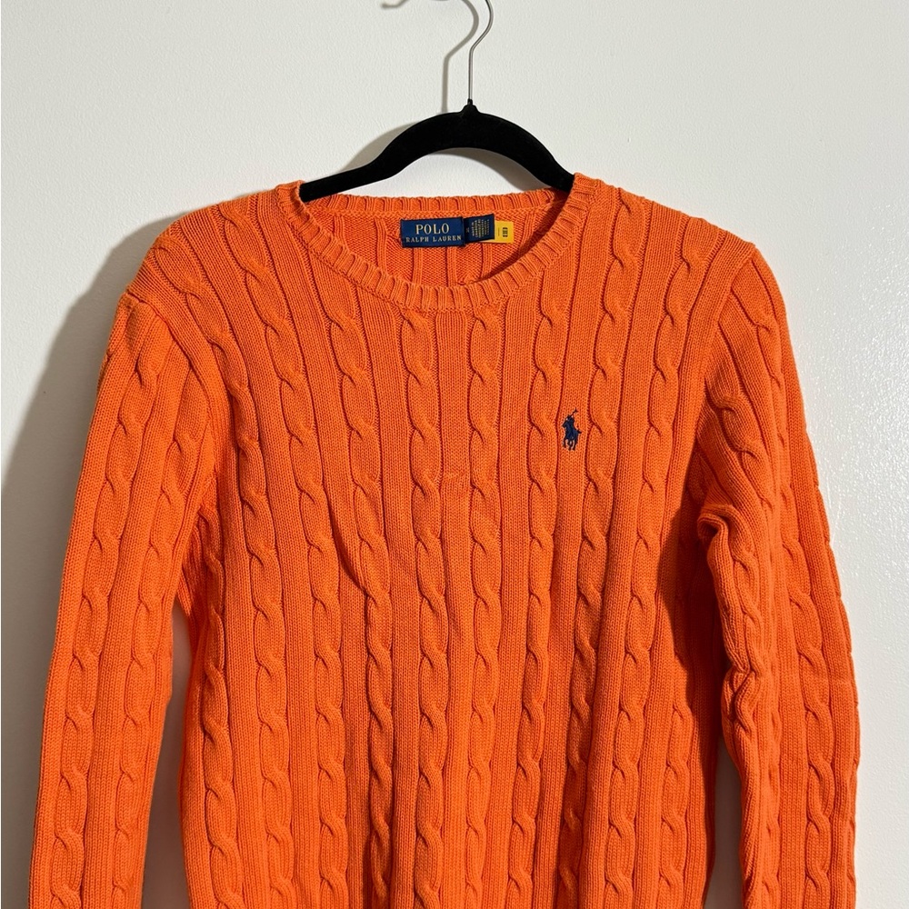 Ralph Lauren women's Vibrant Orange Crewneck Sweater